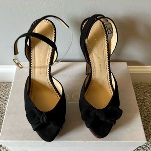 Charlotte Olympia black,high heels,size 39,5/39eu